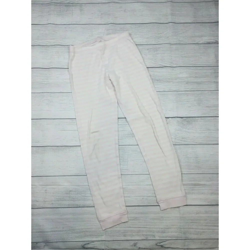 12 Primary Pink Stripe Pajamas